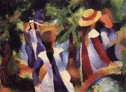 Girls Amongst Trees August Macke